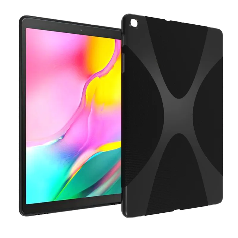 

Anti-skid Matte X Line Soft Silicon Rubber TPU Skin Cover Funda Capa Case For Samsung Galaxy Tab A 10.1 2019 T510 T515 SM-T510