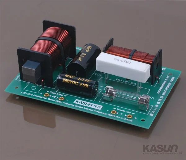 

1pcs 2 way frequency divider crossover LOP-270C tweeter/woofer 300W 5-8ohm speaker for KTV Professional stage