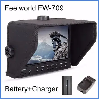

Feelworld FW709 7 Inches IPS HD screen On-Camera Field Monitor 1024x600 Resolution for Canon SonyNikon Camera