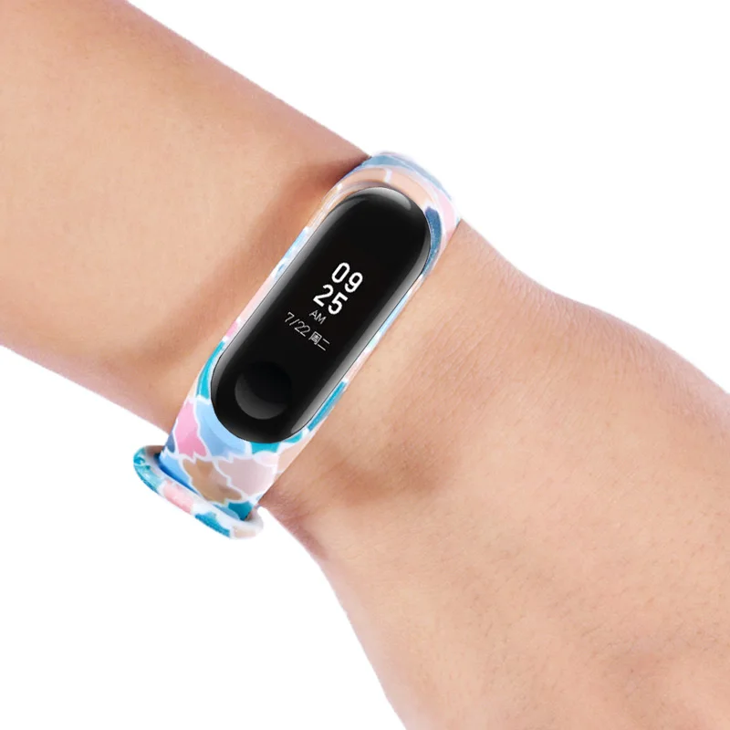 Цветной браслет для Xiaomi Mi Band 3 спортивный ремешок наручные часы Miband на