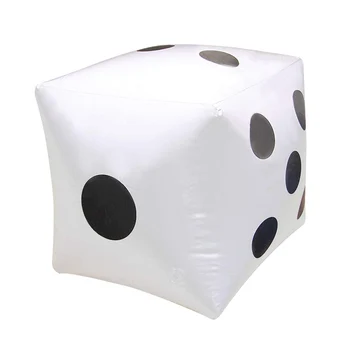 

32cm Square Inflatable Dice PVC Jumbo Dot Diagonal Party Dices Indoor Outdoor Fun