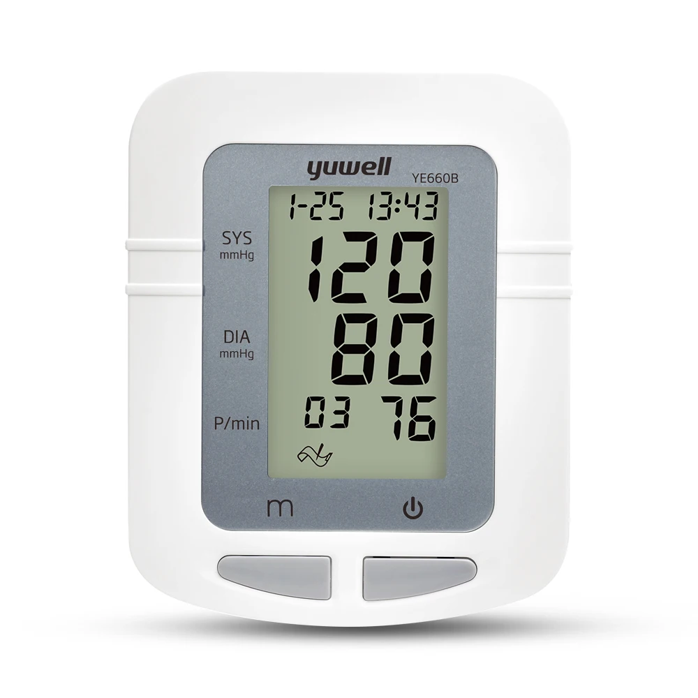Pаспродажа Yuwell 660B Монитор артериального давления на руку большой ЖК манжета медицинский прибор для медсестры Сфигмоманометр кровяное давление домашн...