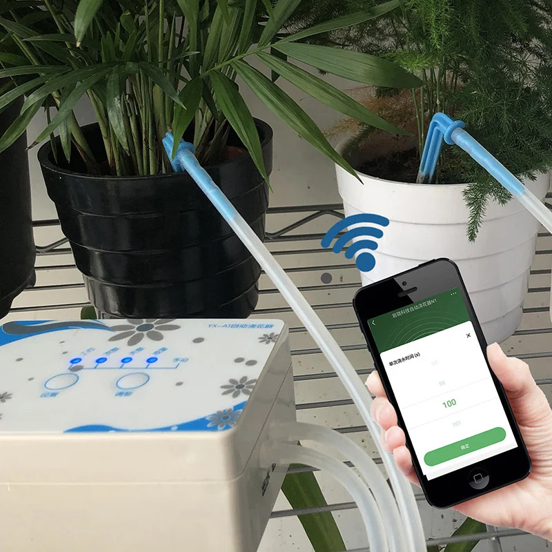 IOS/Android умный дом Wi-Fi автоматическое управление таймером система для полива сада набор для полива комнатных растений инструменты