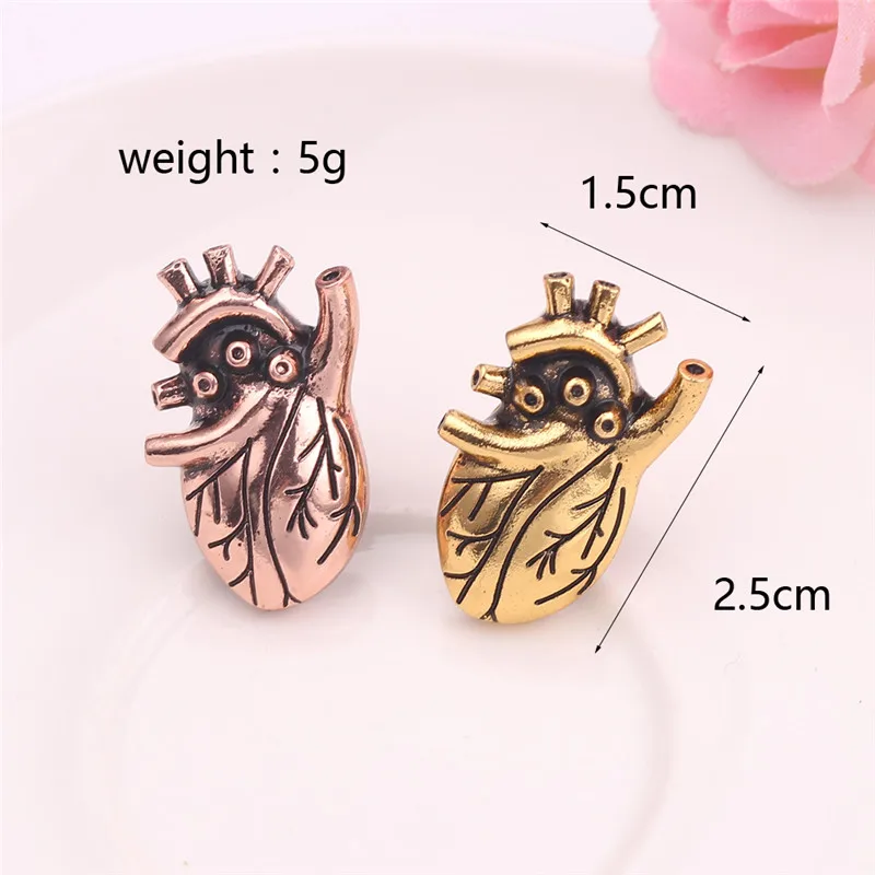

Bloody Heart Brooch Gold Rose Gold Medical Enamel Pin Lapel Pin Clothing For Women Doctor Broche Pins Metal Jewelry Gifts