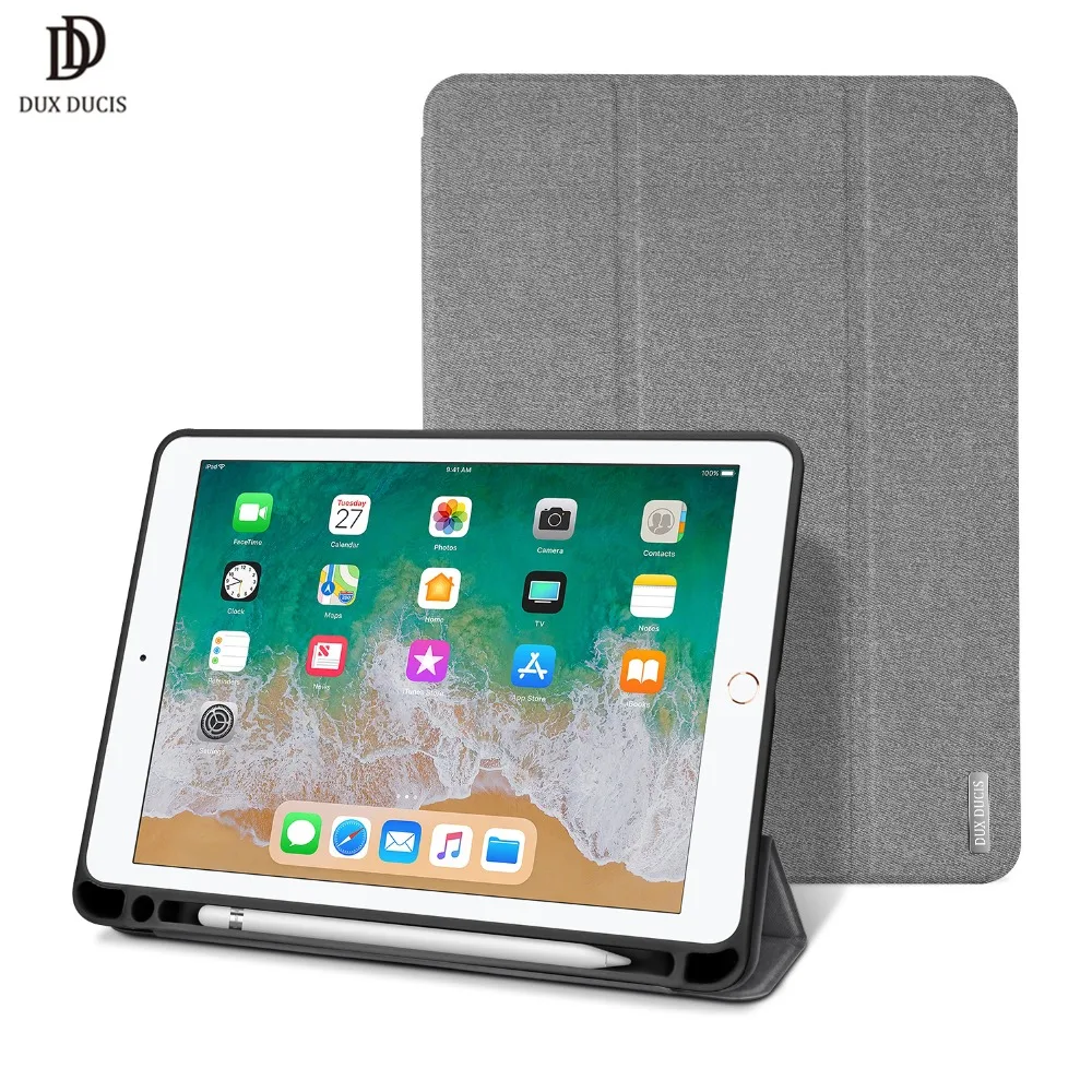 DUX DUCIS Smart Case для iPad Pro 10,5 Стенд кожа флип чехол для Apple iPad Pro 10,5 дюймов с карандашом чехол с зажимом авто сна