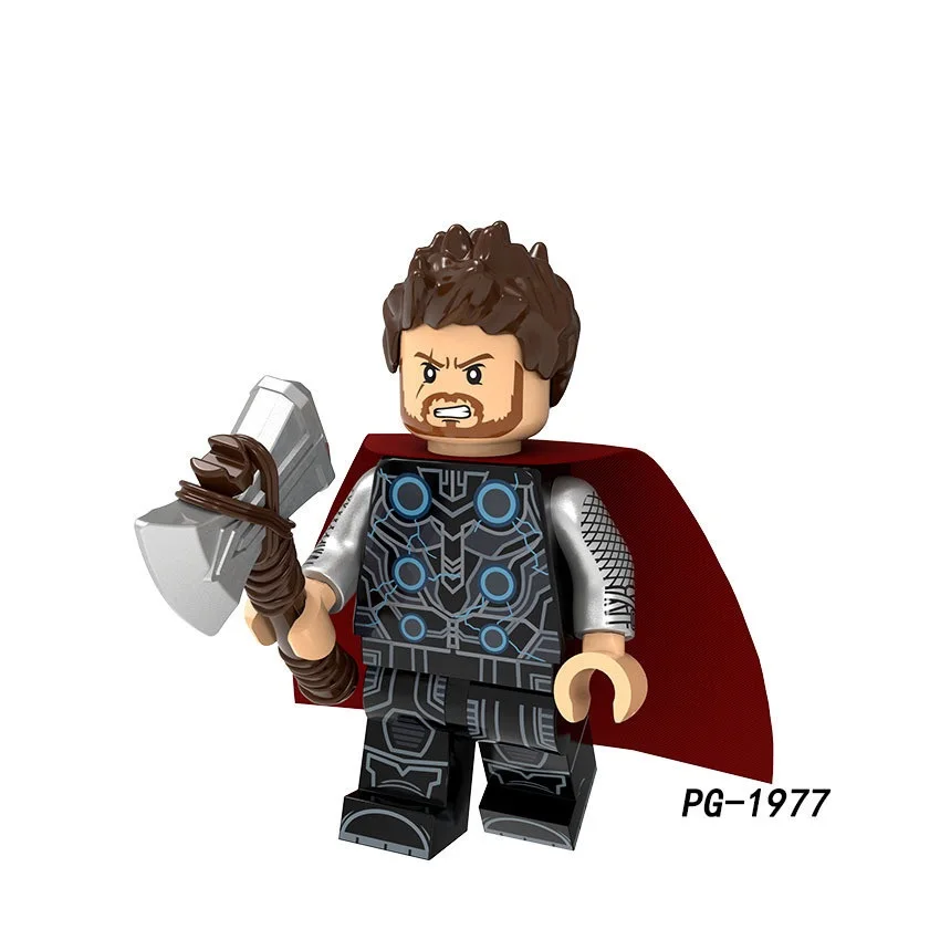 

Avengers Legoings Figures Super Heros Thanos Iron Man Captain America Building Blocks Toys