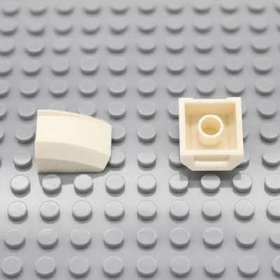 BEIMONGO блоки кирпичные с бантом 2x2 строительные блоки 100 шт дуги интеллектуальные DIY детские игрушки могут быть compitabled - Цвет: White