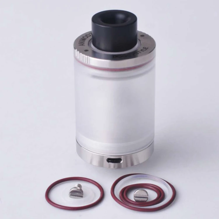 

YFTK Doggystyle V2 2K18 Style RTA Rebuildable Tank Silver 3.5ml 22mm 316 Stainless Steel With PC Tube Atomizer