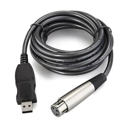 Оптовая цена USB 3 Pin XLR Женский микрофон Микрофон Студия аудио кабель ссылка