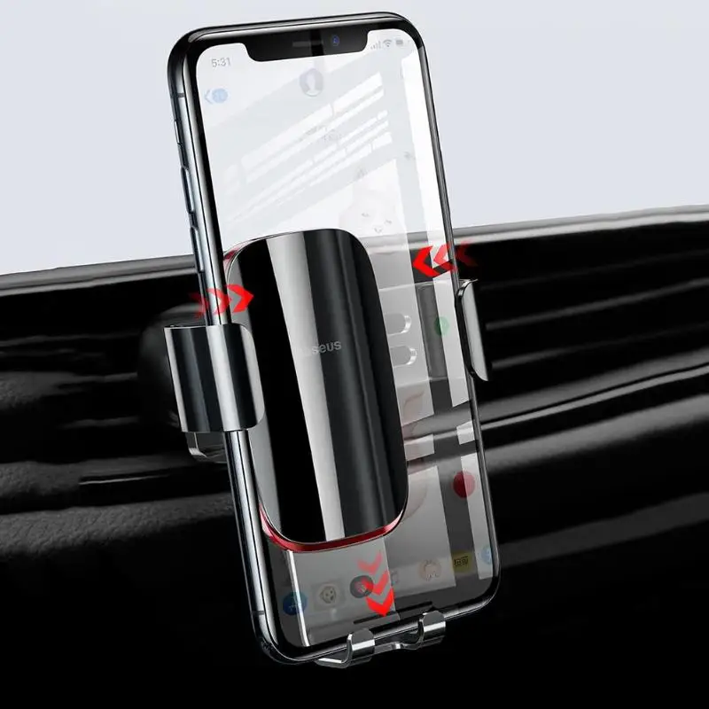  Baseus Car Phone Holder 360 Rotation Mobile Phone Clip Holder Stand Bracket CD Slot Mount Clip Hold
