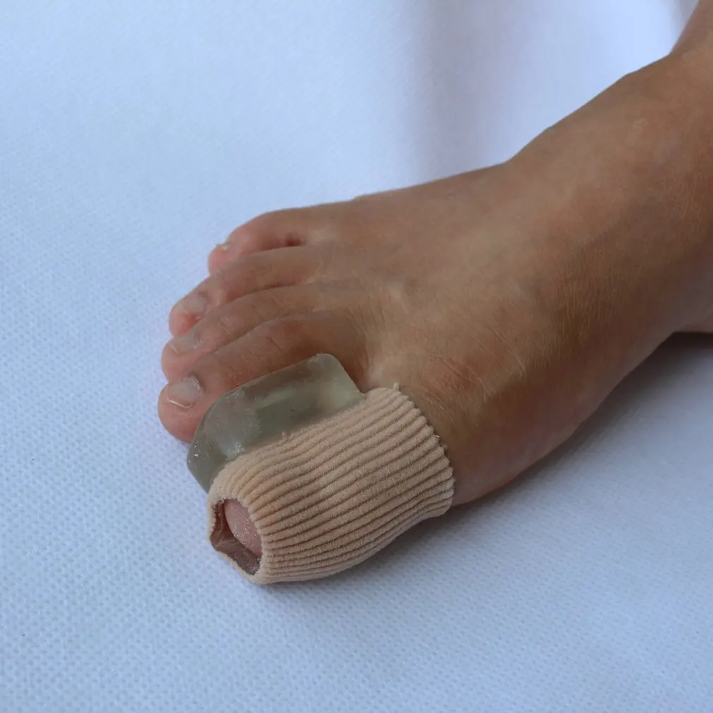 Силиконовый разделитель для пальцев ног бурсит большого пальца стопы Корректор для бандаж на палец ткань разделитель пальцев с мягкой