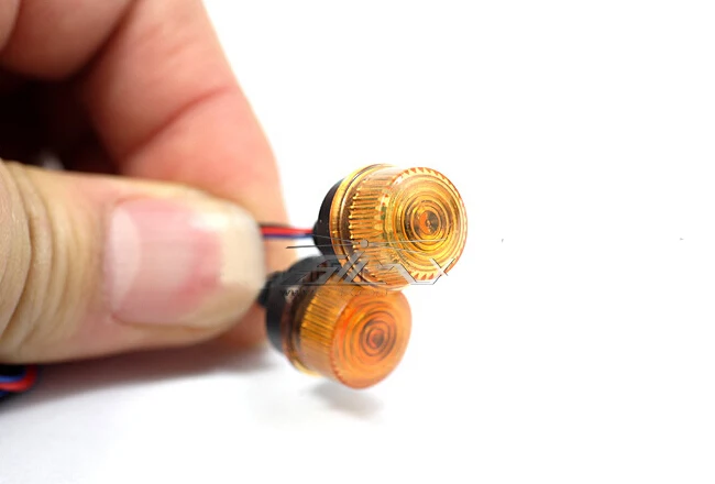 

360 Degree Rotate LED Light Headlight Yellow for RC Cars Trucks(10 rotate mode, easy to switch)
