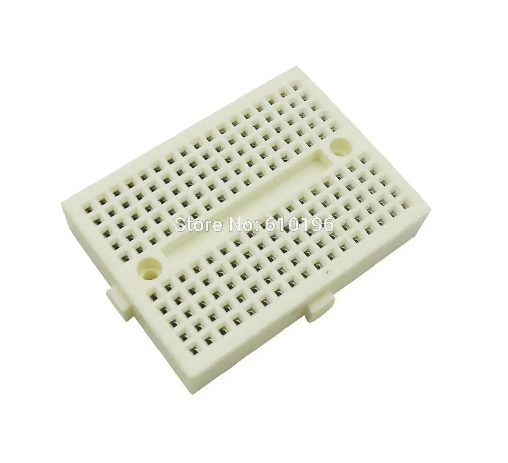 White Mini Solderless Prototype Breadboard Color 