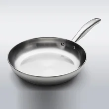 Frypan Inox SS#18/10 готовка PotT стейк Ppan из нержавеющей стали роскошные яйца Frypan 24 см