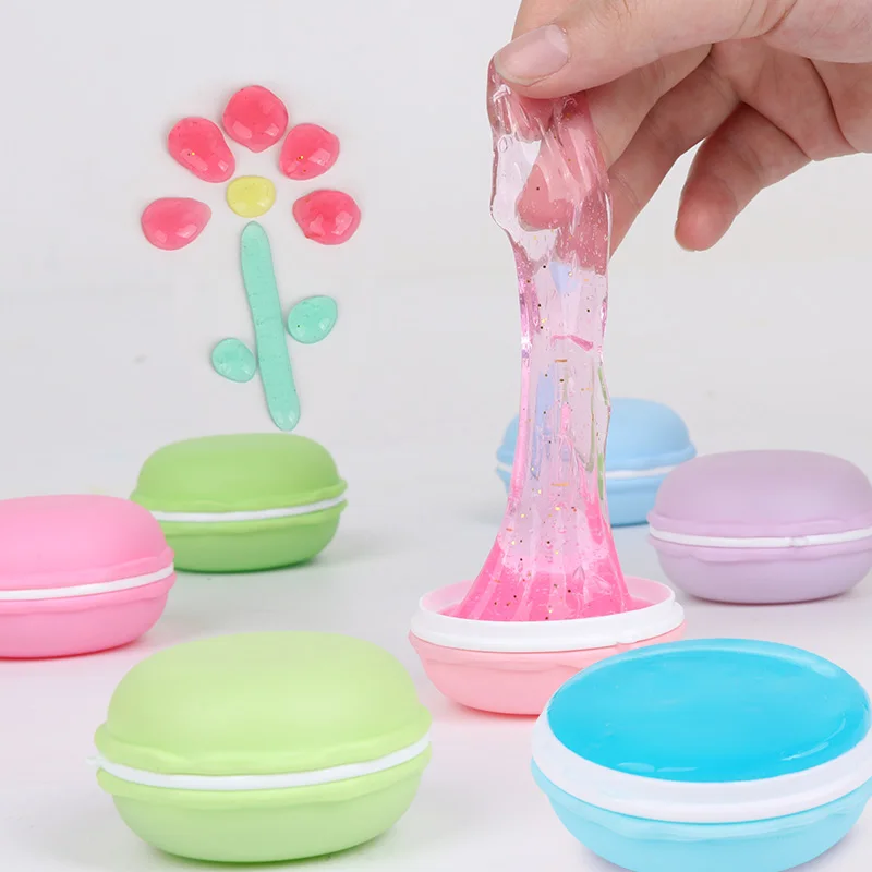 

kk Slime DIY Crystal Toys Clay Mud Modeling Drawing For Children Blowing Toy Bubbles Antistress Intelligent Magnetic Plasticine