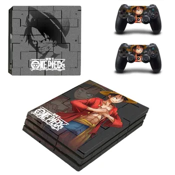 

One Piece Anime Skin PS4 Pro Stickers Play station 4 Pro Decal Sticker For Sony Playstation 4 Pro Console and Two Controllers