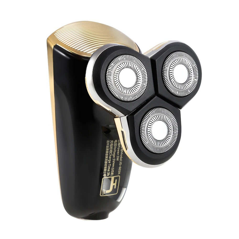 

JINDING Rechargeable Electric Shaver Detachable Washable Beard Razor 3 Blade Design Wet And Dry Dual Use LED Displays Machine