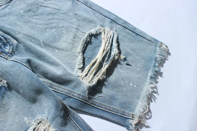 Justin Bieber Ripped Denim Shorts 5