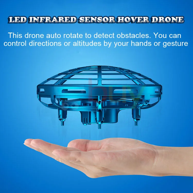 Мини UFO Дрон игрушки Инфракрасный зондирование управление интерактивный самолет жесты индукции управления led высота удержания Квадрокоптер для детей