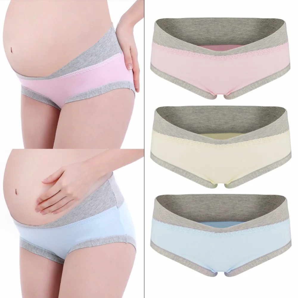

Pregnant Low Waist Underwear Belly Briefs Cotton Soft Underpant For Pregnancy U-Shaped Women Maternity Panties Women Clothes