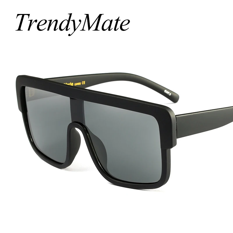 

Brand Oversized Men Mach One Sunglasses Women Flat Top Sun Glasses Square Male Oculos De Sol Female Sunglasses for Men 1052T