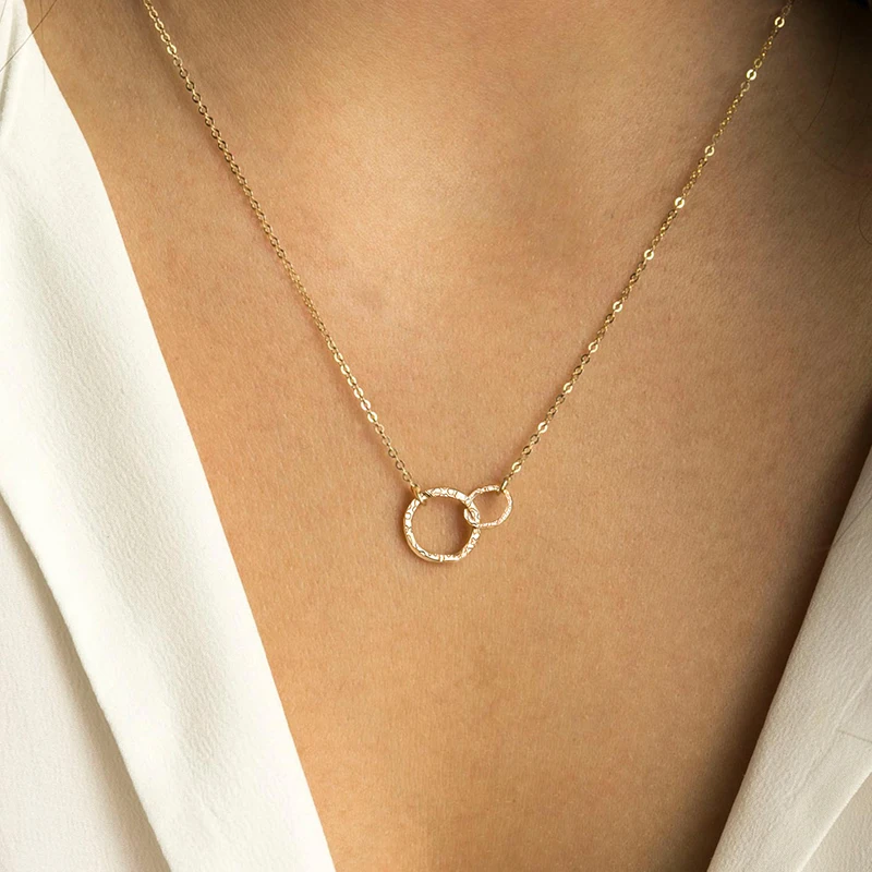 EManco ожерелье из нержавеющей стали женские Подвески Ожерелья Чокеры для женщин модное ювелирное ожерелье лучших друзей kolye