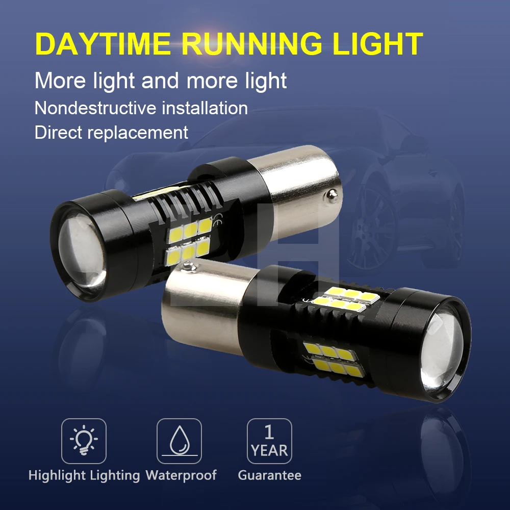 

2Pcs 1157 BAY15D Led Bulb P21/5W 21 3030SMD Auto Leds Bulbs Brake Tail Lamp Car Backup light 12V 24V