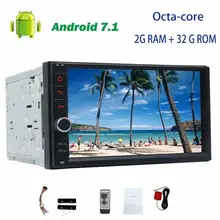 Android 7.1 Octa-core Headunit no dvd 7” 2din GPS Navigation Car radio Stereo Autoradio support Wifi 3G/4g OBD FM AM RDS camera
