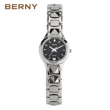 BERNY Watch Women Brand Luxury Famous Fashion Business Casual Ladies Dress Quartz Watches Silver Steel Watches for Women 2323L