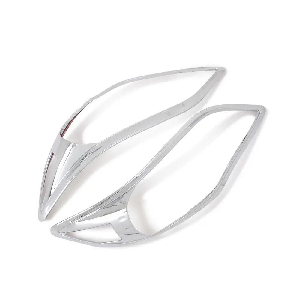

For Toyota Corolla 2011 2012 2013 2pcs ABS Chrome Front Headlight Head Light Lamp Frame Cover Trim Car Styling Accessories