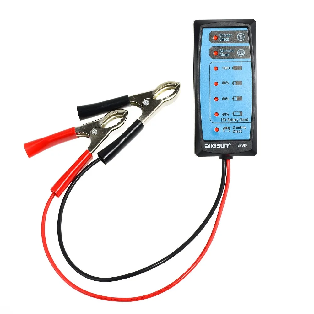 all sun GK503 Mini 12V Automotive/ Car Battery Tester/ Alternator