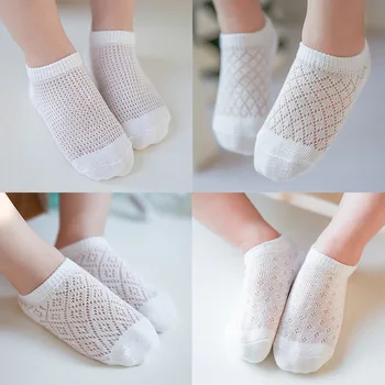 

children's socks factory wholesale goods summer cotton socks Zhuo cotton breathable ultra-thin Cathy fishnet stock
