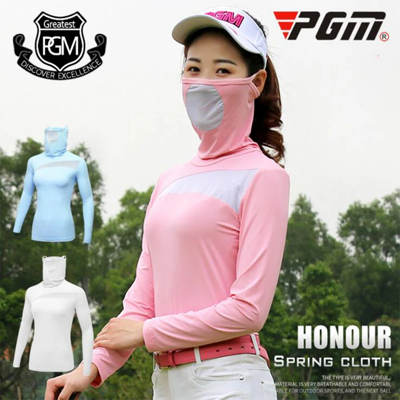 Buy PGM Golf Shirts Sunscreen Add Face mask Womens