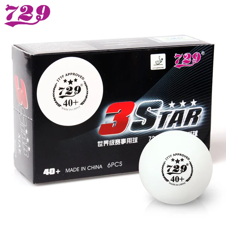 12 Balls/Lot 729 Friendship 3 Star New Material Seamless 40+ Plastic