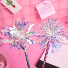 36 шт./лот креативные канцелярские принадлежности/сверкающие измельченные шелковые шариковые ручки/детский подарок/студенческий подарок/шариковая фруктовая ручка