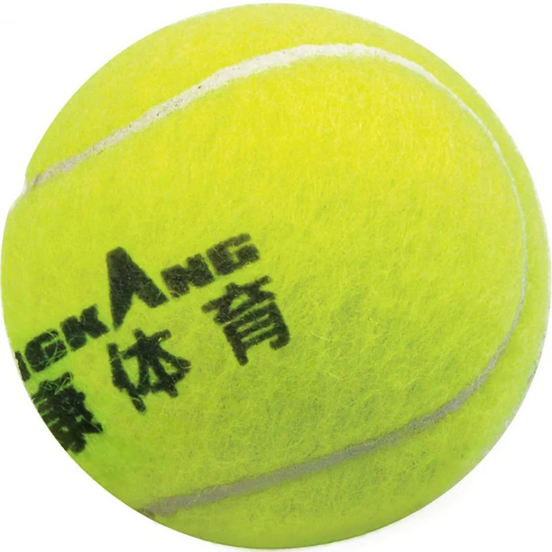 4 шт./упак. на теннисном мяче, высокая эластичность тренировочный мяч детские игрушки мяч из натурального каучука и специальные шерстяные конкуренции в форме теннисного мяча