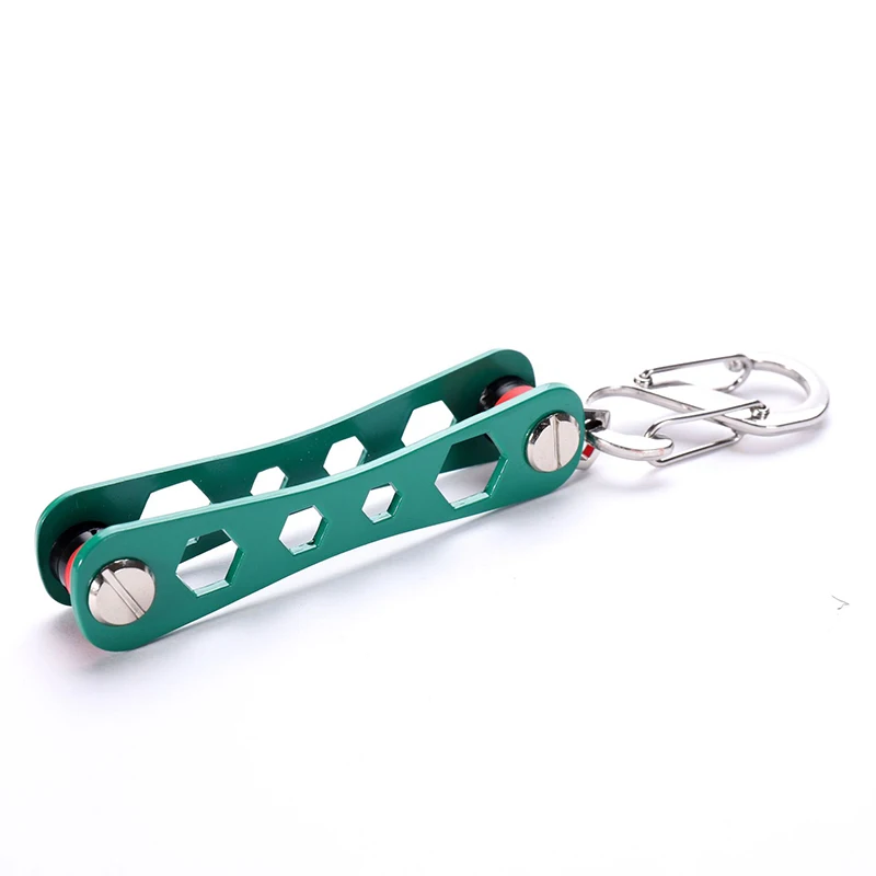 Компактный держатель для ключей и брелок-органайзер Горячая ключница женский и мужской органайзер для ключей - Цвет: Зеленый