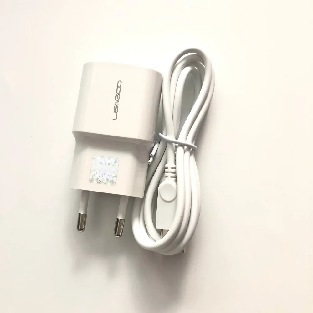 New Travel Charger + USB Cable Line For LEAGOO T5 MTK6750T Octa Core 5.5Inch FHD 1920x1080 Free Shipping | Мобильные телефоны и