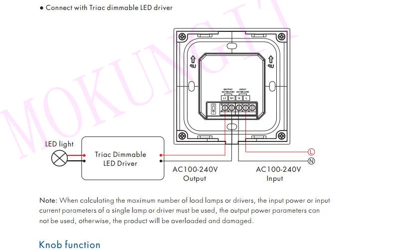 1CH* 1.2A поворотная панель RF AC фазовый диммер S1-K высоковольтный светодиод Triac диммер трейлинг AC Triac вращающаяся стеклянная панель диммер