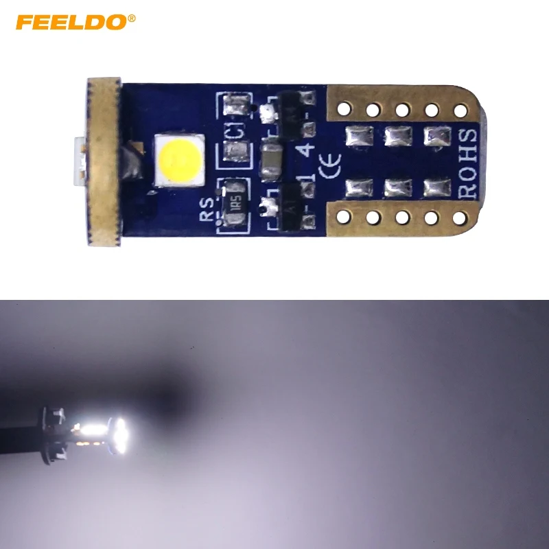 

2Pcs White T10 194 W5W 3030 3 LED 3 SMD Canbus Car LED Light No Error License Plate Parking Lights Side Lamp Bulb #FD-952