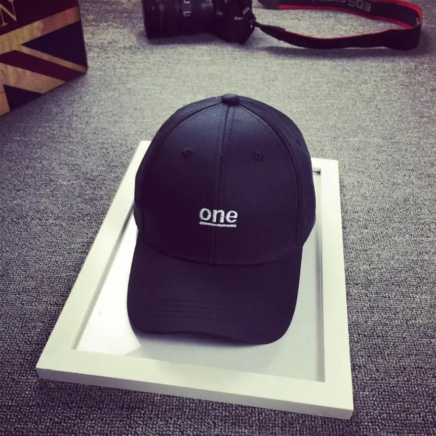 5 Мода Один вышивка письмо хлопок Бейсбол Кепки Snapback Кепки s хип-хоп Шапки