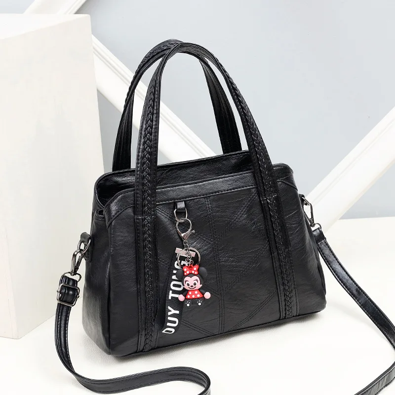 

2019 Spring and Summer New Bag Female European and American Big Bags Elegant Fashion Handbags Shoulder Messenger Handbag
