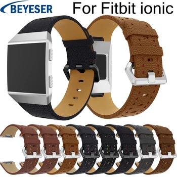 

personality Leather watchbands for fitbit ionic high quality watch strap for fitbit ionic Leisure sport replacement watch band