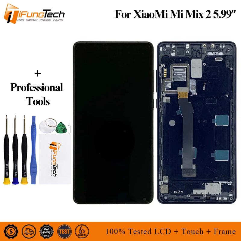 

5.99" Brand New IPS Display For XIAOMI Mix 2 LCD Touch Screen Digitizer with frame Snapdragon 835 MI MIX 2 LCD MIX2 lcd Assembly