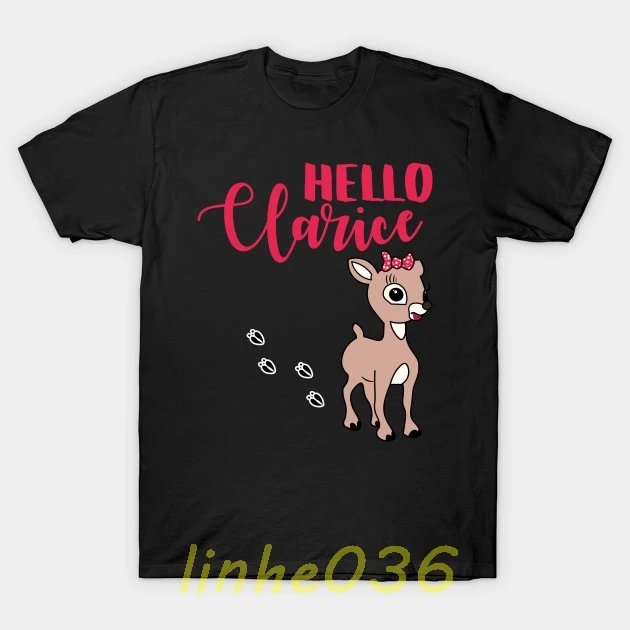 2018 Рождественская футболка фестиваль Для мужчин и женщин Hello Clarice забавные