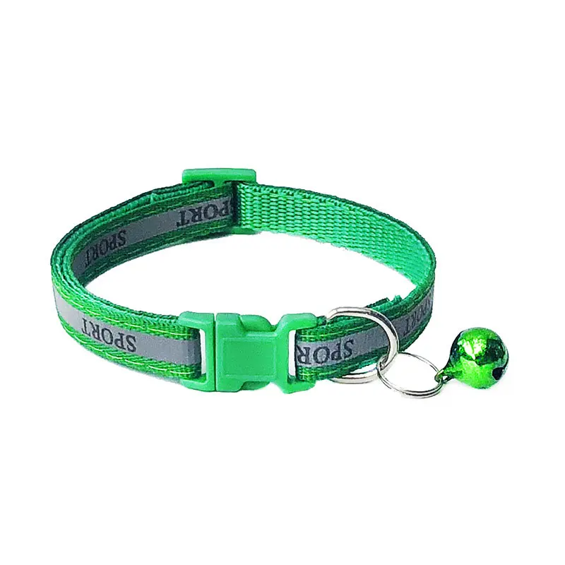 Transport Chat Reflective Collar Collar Cat Pet Cat Collar With Bell Solid Nylon Pet Collar Safe Kitten Cat Nylon Breakaway Transport Chat Reflective Collar Collar Cat Pet Cat Collar With Bell Solid Nylon Pet Collar Safe Kitten Cat Nylon Breakaway