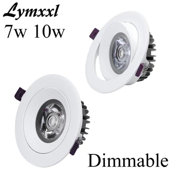 

3.54'' Led Recessed Downlight Dimmable 7w 10w Led Cob Down lights Spot Lamp AC85-265V or 12v or 24v 120angle Ceiling Light UL CE