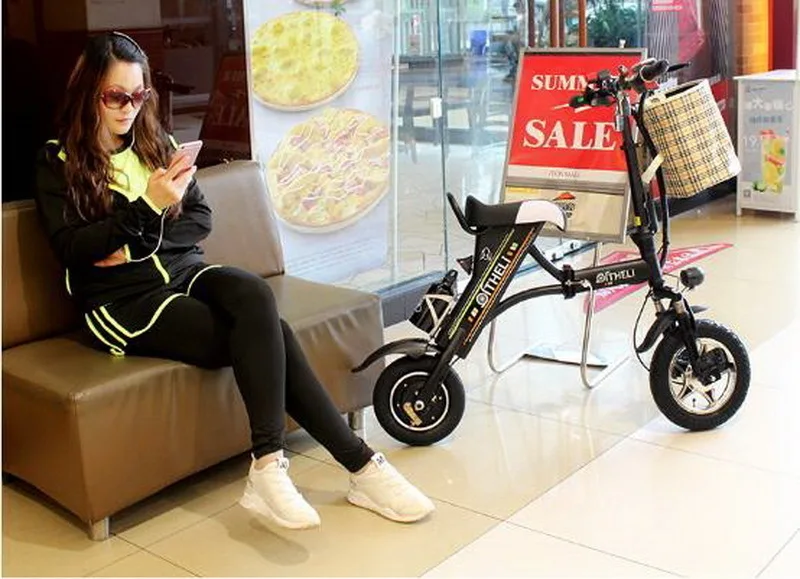 Sale 261012/Folding electric bicycle / mini battery car / male on behalf of the drive lithium single double adult step scooter 24