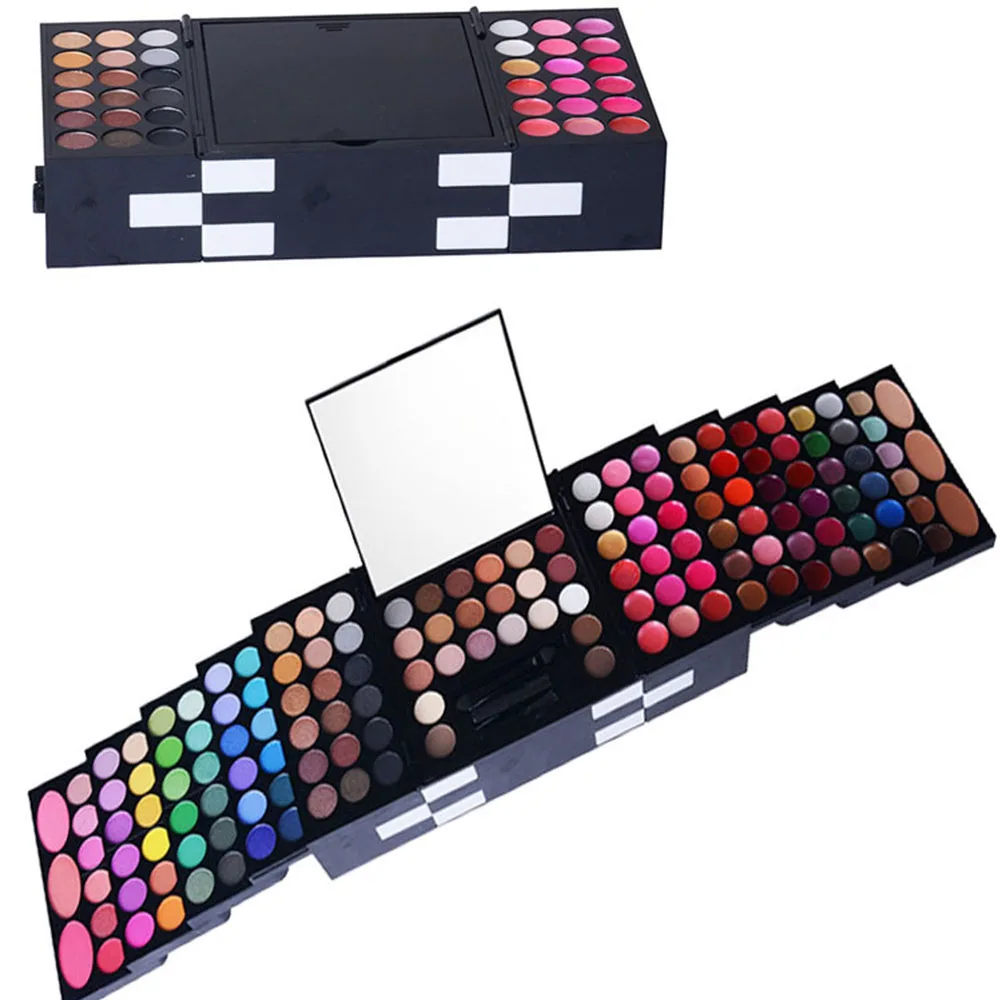 

Pro 148 Full Color Matte Eyeshadow Lip Gloss Palette Professional Shimmer Matte Eyeshadow Blush Makeup Cosmetic Set Kit