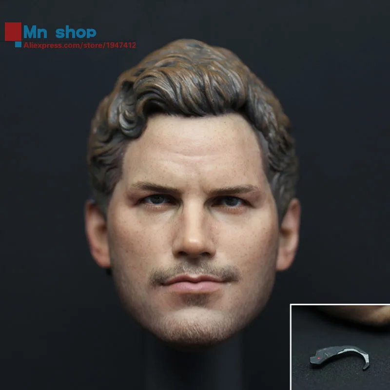 

1/6 Head Sculpt Male Figure Doll Guardians of the Galaxy Star-Lord Head Carving 1/6 Action Figure Acccessories Juguete Toys Gift